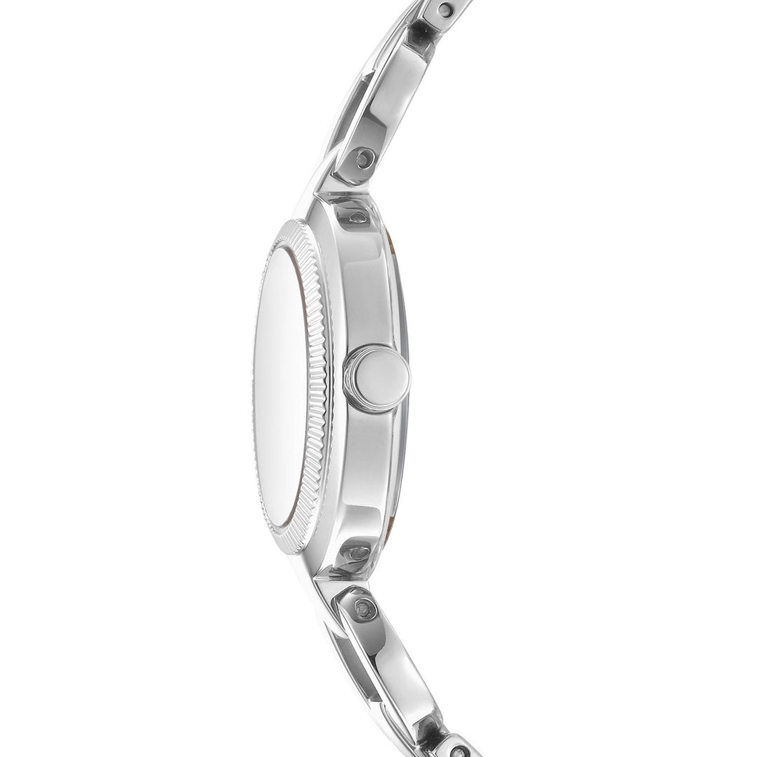 DKNY Open Link Silver 28mm Silver Dial Womens Watch