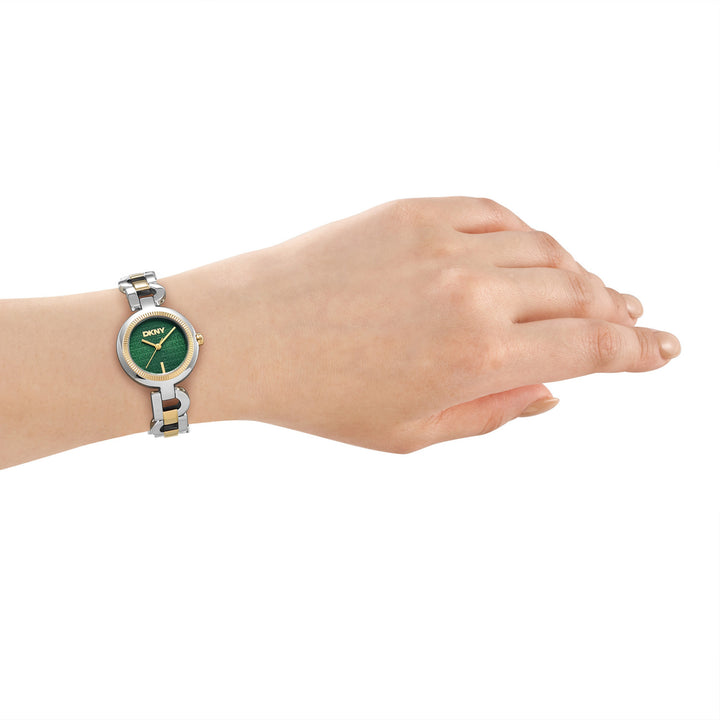 DKNY Open Link Two-Tone 28mm Womens Watch