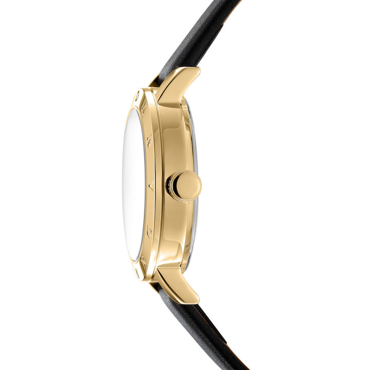 DKNY Essentials Gold 28mm Silver Dial Womens Watch + Gold Bracelet