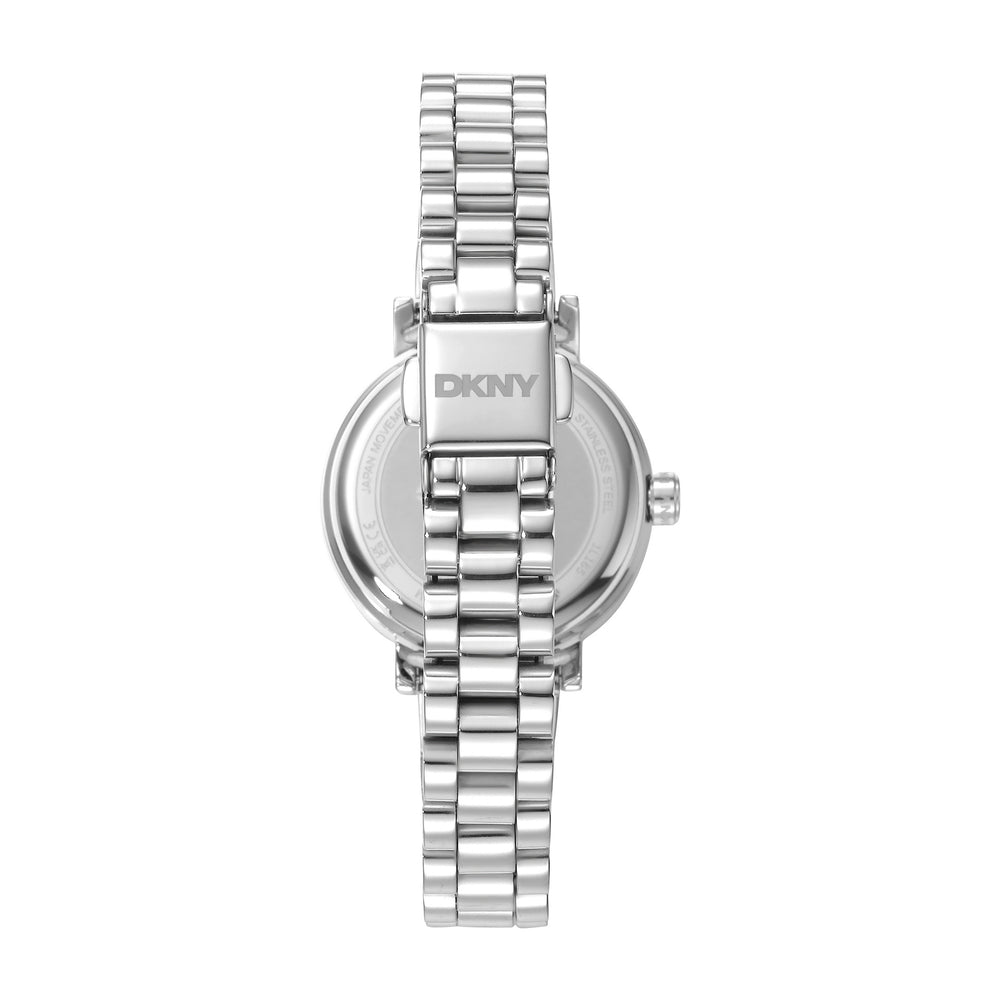 DKNY Essentials Silver 28mm Womens Watch + Silver Bracelet