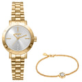 DKNY Essentials Gold 28mm Womens Watch + Gold Bracelet