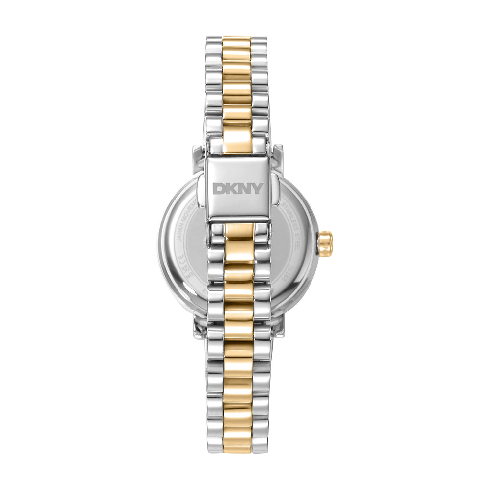 DKNY Essentials Two-Tone 28mm Womens Watch + Gold Bracelet