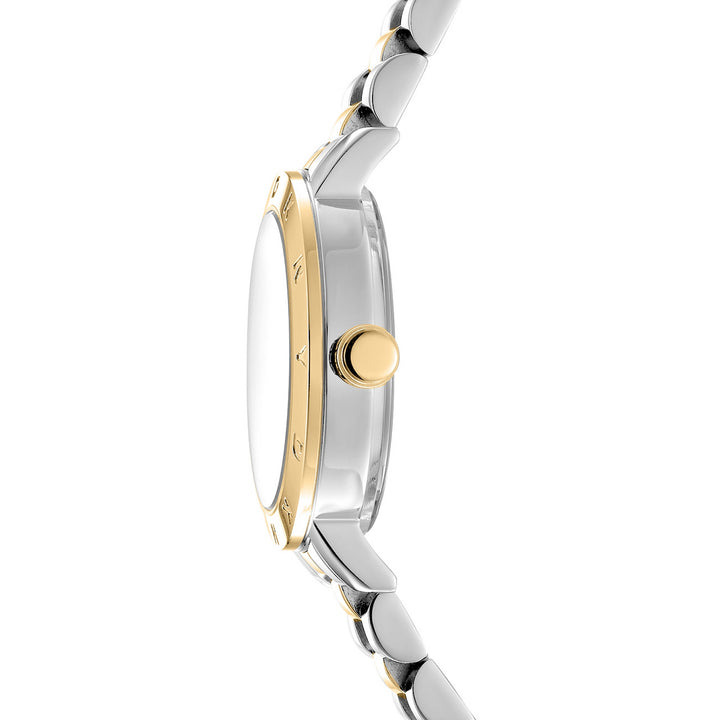 DKNY Essentials Two-Tone 28mm Green Dial Womens Watch + Gold Bracelet