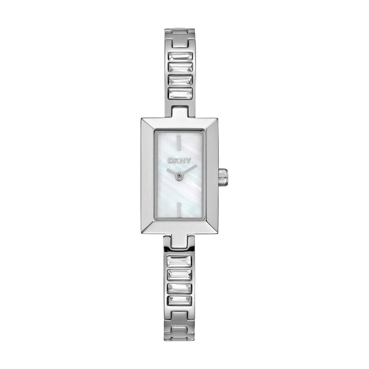DKNY Signature Shape Silver Stainless Steel 17x31.5mm Watch