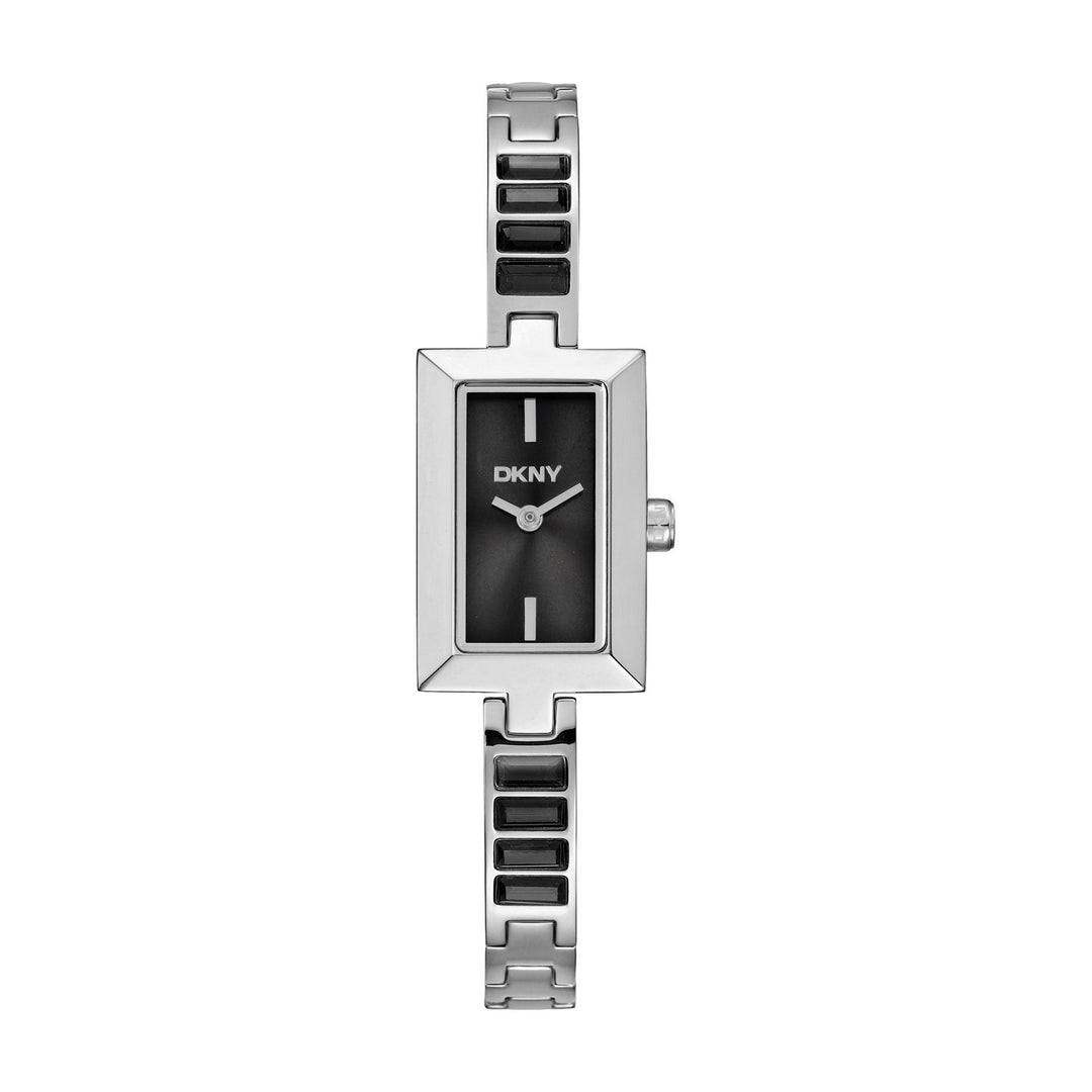 DKNY Signature Shape Black/Silver Stainless Steel 17x31.5mm Watch
