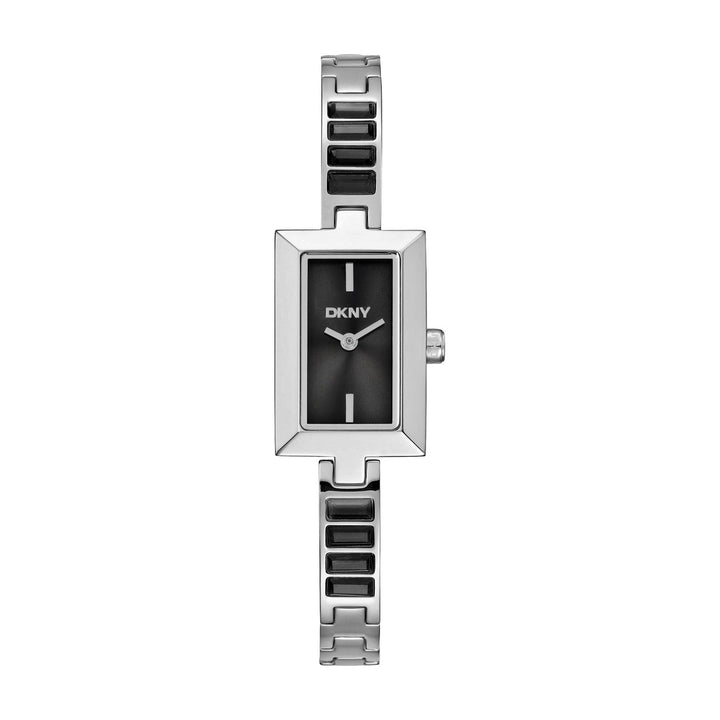 DKNY Signature Shape Black/Silver Stainless Steel 17x31.5mm Watch