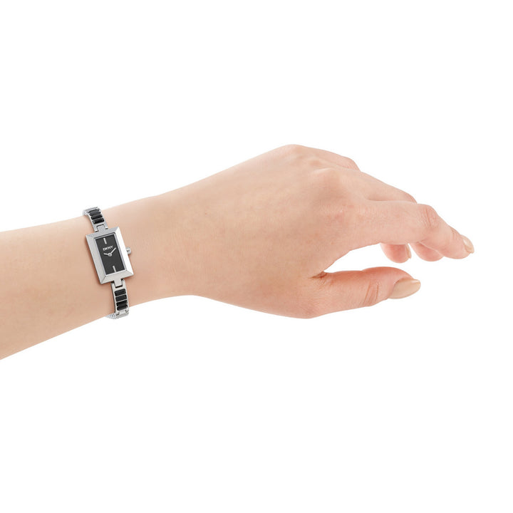 DKNY Signature Shape Black/Silver Stainless Steel 17x31.5mm Watch - view 4