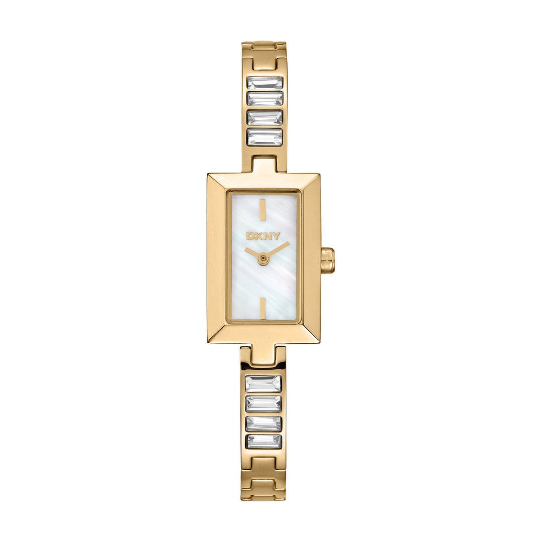 DKNY Signature Shape Gold Stainless Steel 17x31.5mm Watch