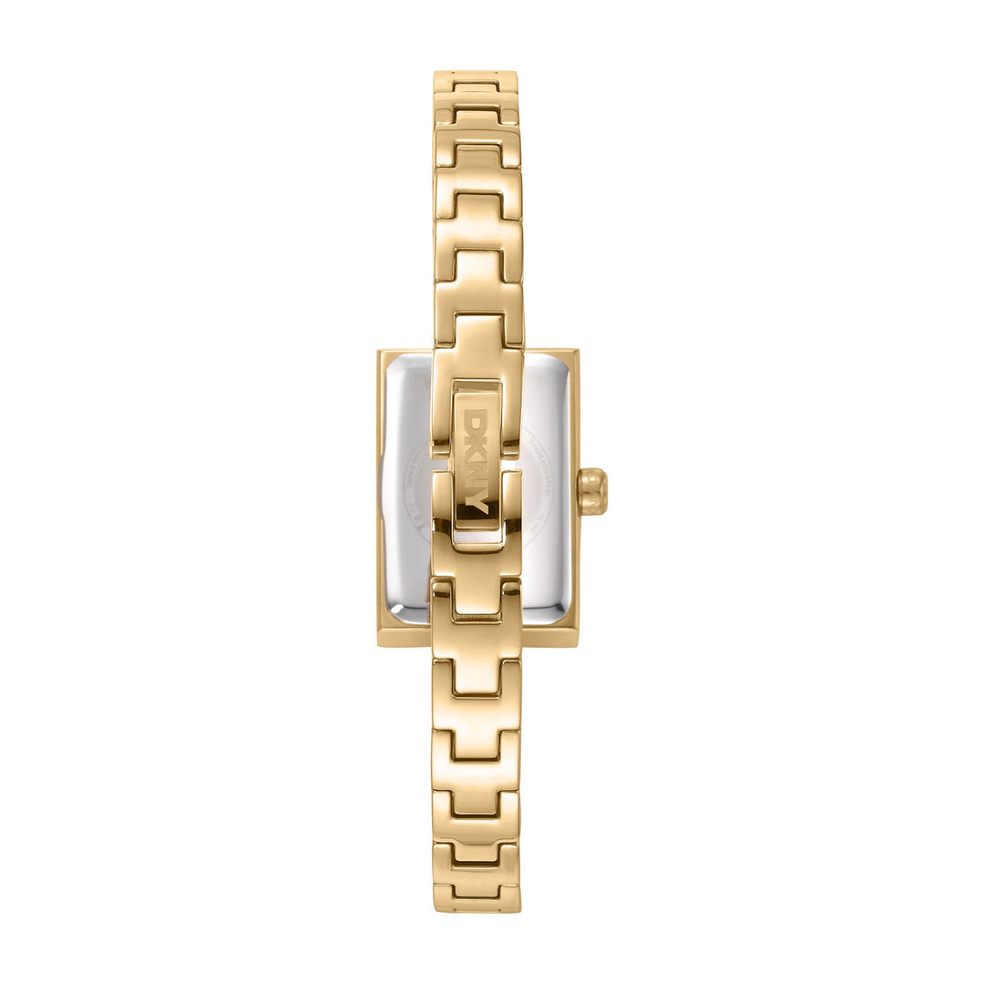 DKNY Signature Shape Green/Gold Stainless Steel 17x31.5mm Watch