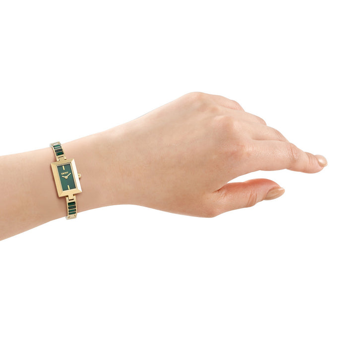 DKNY Signature Shape Green/Gold Stainless Steel 17x31.5mm Watch - view 3