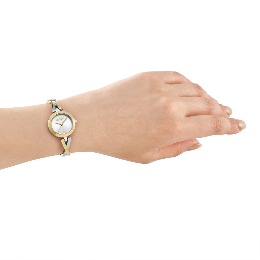 DKNY Half Bangle Gold Two-Tone 26mm Womens Watch