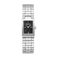 DKNY Signature Shape Silver 17x25.5mm Black Dial Womens Watch