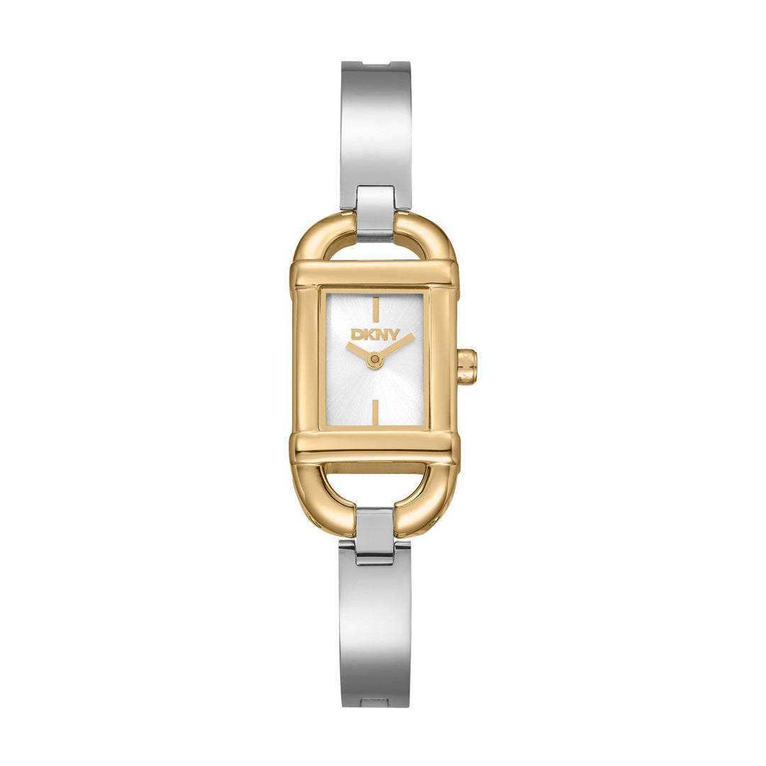 DKNY Signature Shape Two Tone Stainless Steel 18x37mm Watch