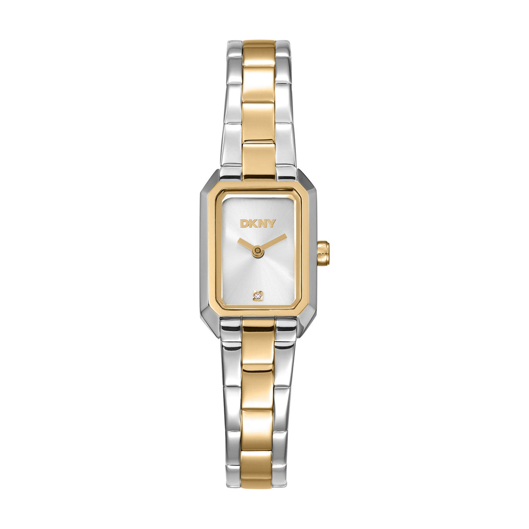DKNY Signature Shape Two Tone Stainless Steel 18x27mm Watch