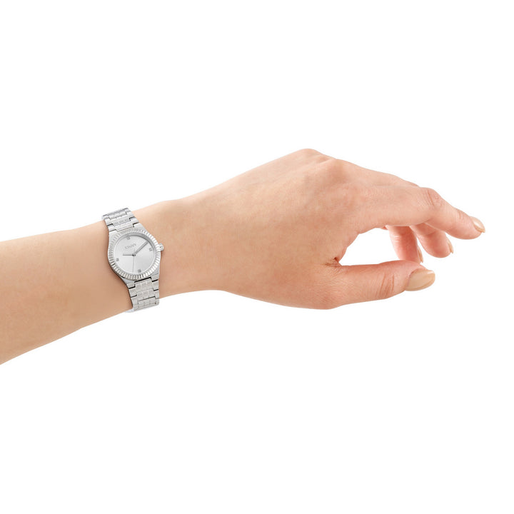 DKNY Essentials Silver Stainless Steel 28mm Watch and Stainless Steel Bracelet Set - view 4