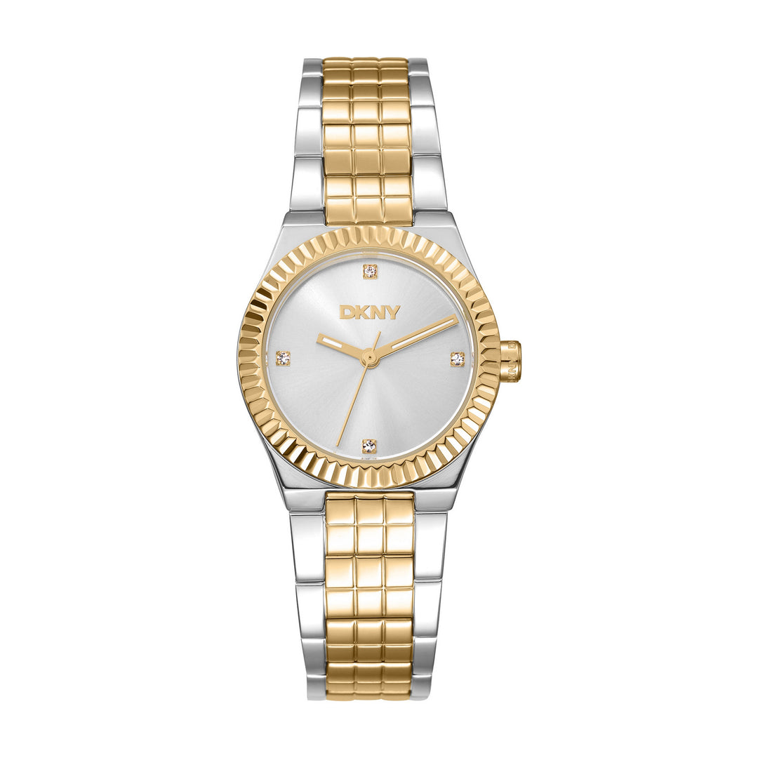 DKNY Essentials Two Tone Stainless Steel 28mm Watch and Gold Stainless Steel Bracelet Set - view 5