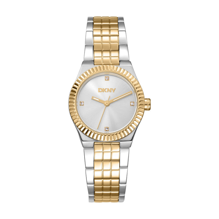 DKNY Essentials Two Tone Stainless Steel 28mm Watch and Gold Stainless Steel Bracelet Set - view 5