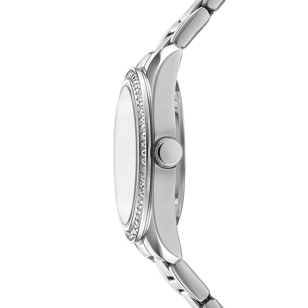 DKNY Evening Silver Stainless Steel 28mm Watch and Stainless Steel Bracelet Set - view 3