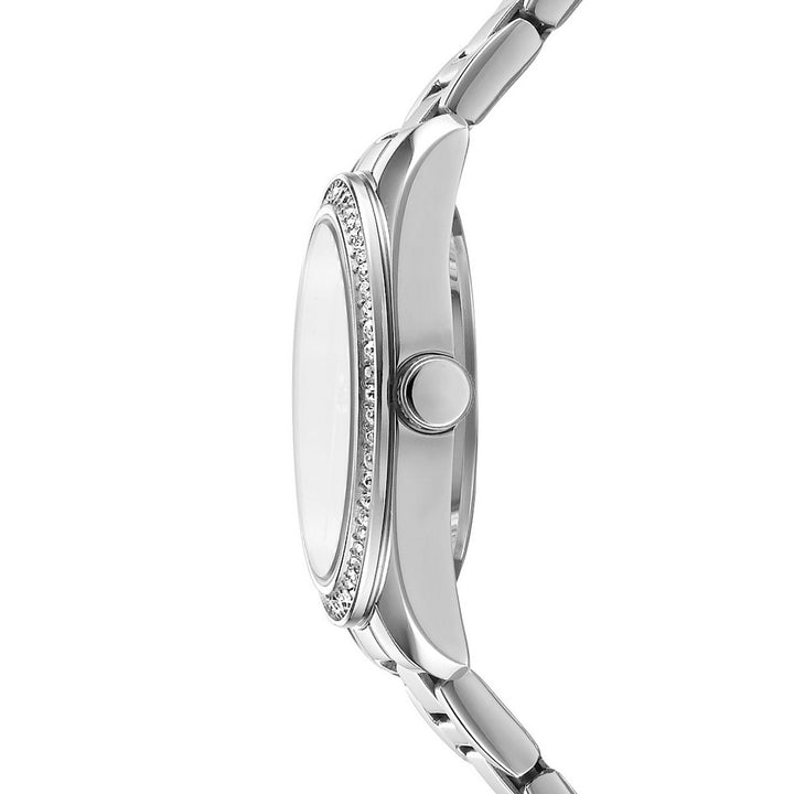 DKNY Evening Silver Stainless Steel 28mm Watch and Stainless Steel Bracelet Set - view 3