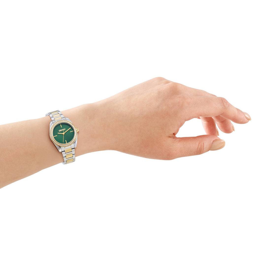 DKNY Evening Two Tone Stainless Steel 28mm Watch and Gold Stainless Steel Bracelet Set - view 4