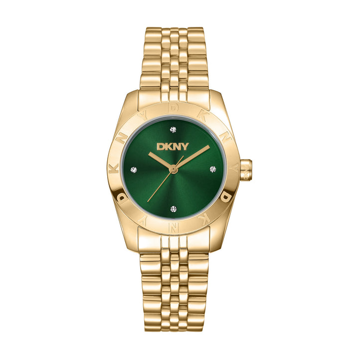 DKNY Logo Gold Stainless Steel 30mm Watch