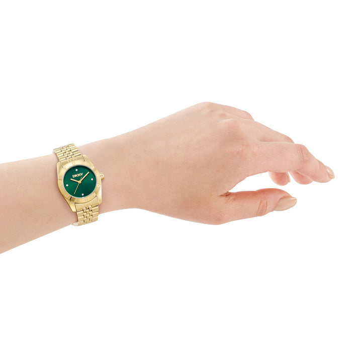 DKNY Logo Gold Stainless Steel 30mm Watch - view 4