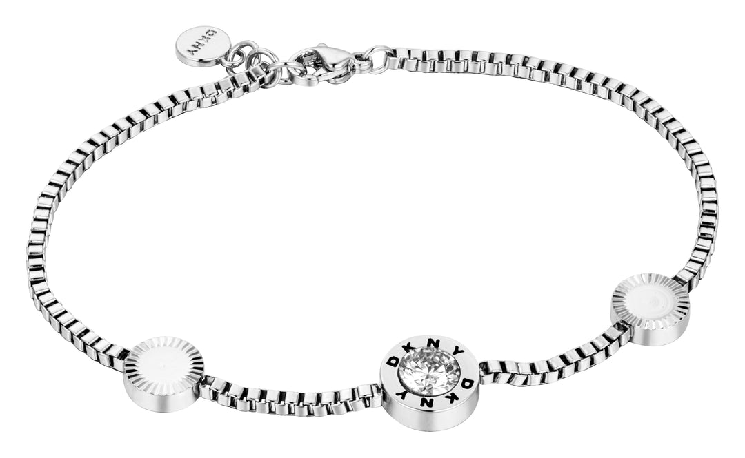 DKNY 3 Sliders Silver Bracelet