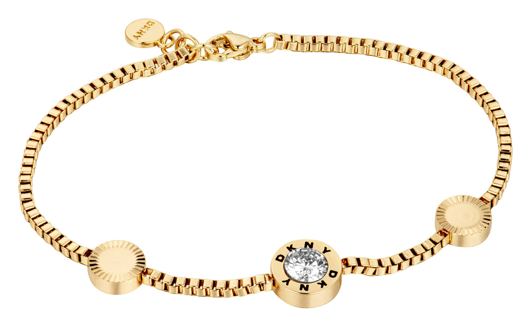 DKNY 3 Sliders Gold Bracelet
