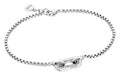 Oval Stone Set Silver Bracelet