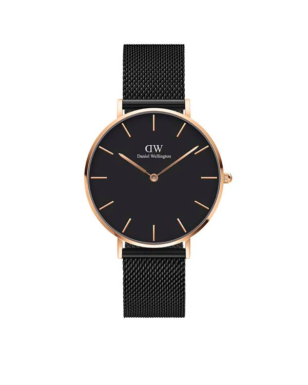 Daniel Wellington Petite 36 Ashfield Rose Gold & Black Watch