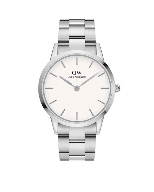 Daniel Wellington Iconic Link 40 Silver & White Watch