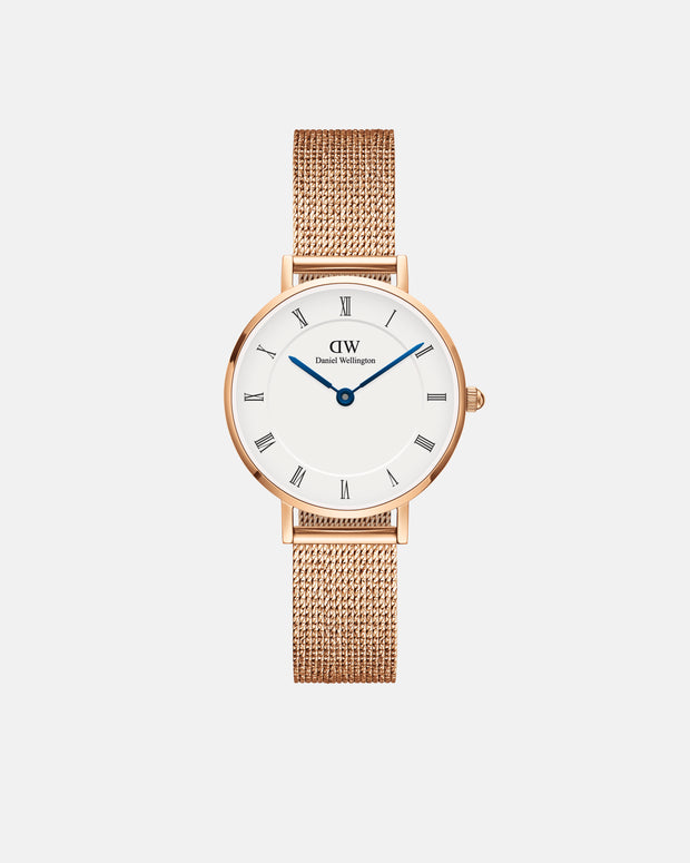 Daniel Wellington Petite Roman Numerals 28 Melrose RG White Watch