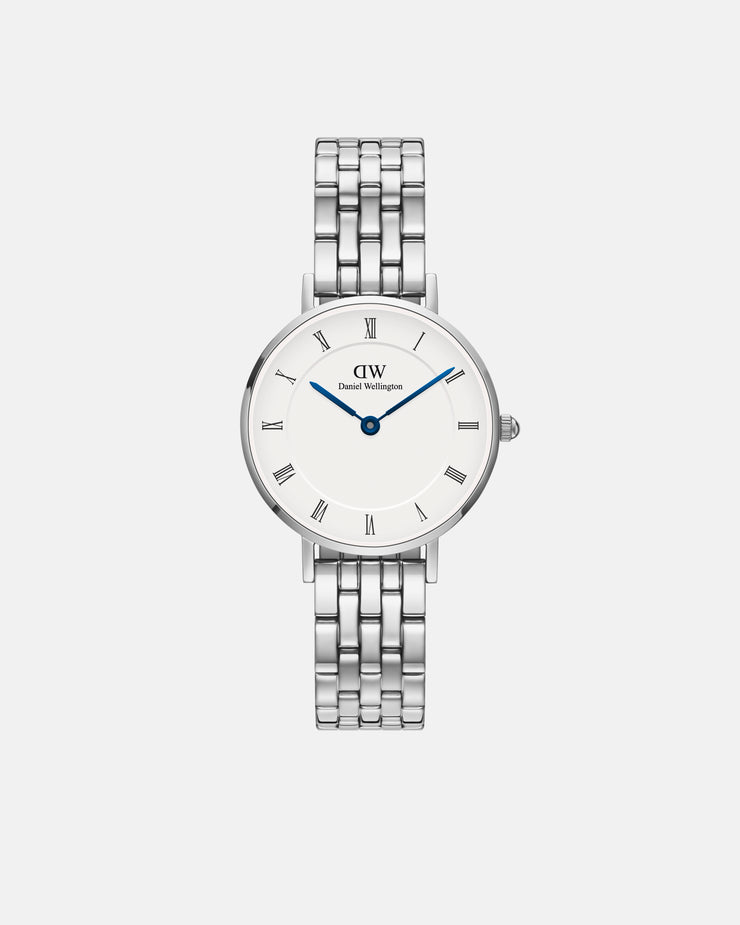 Daniel Wellington Petite Roman Numerals 28 5-Link S White Watch