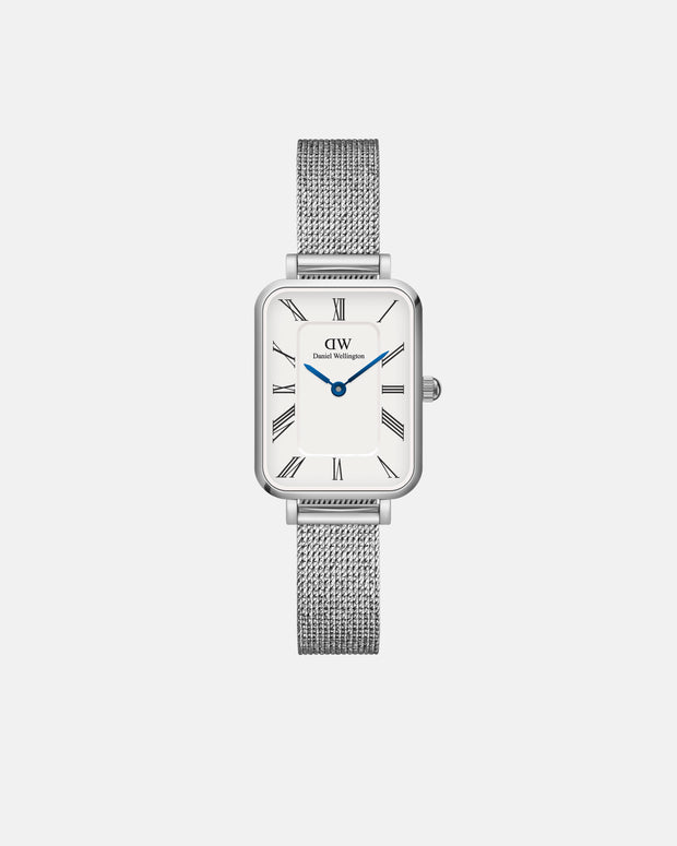 Daniel Wellington Quadro Roman Numerals 20x26 Sterling S White Watch