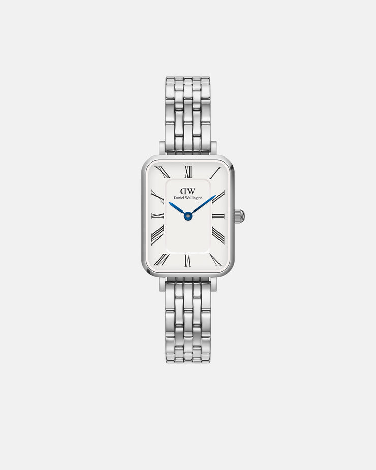 Daniel Wellington Quadro Roman Numerals 20x26 5-Link S White Watch