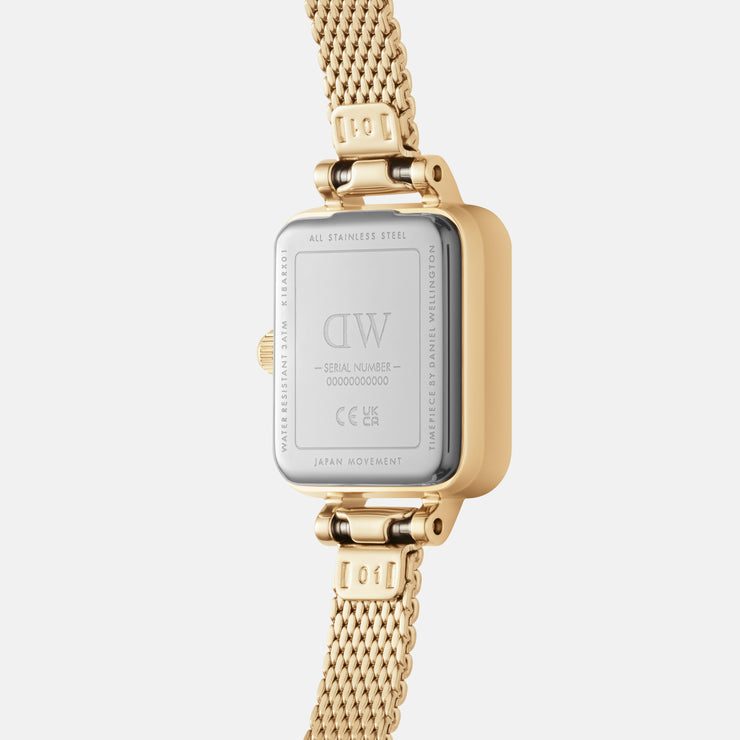 Daniel Wellington Quadro Mini 15x18 Evergold G White Watch