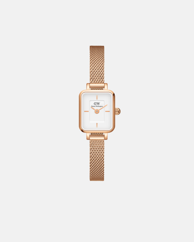 Daniel Wellington Quadro Mini 15x18 Melrose RG White Watch