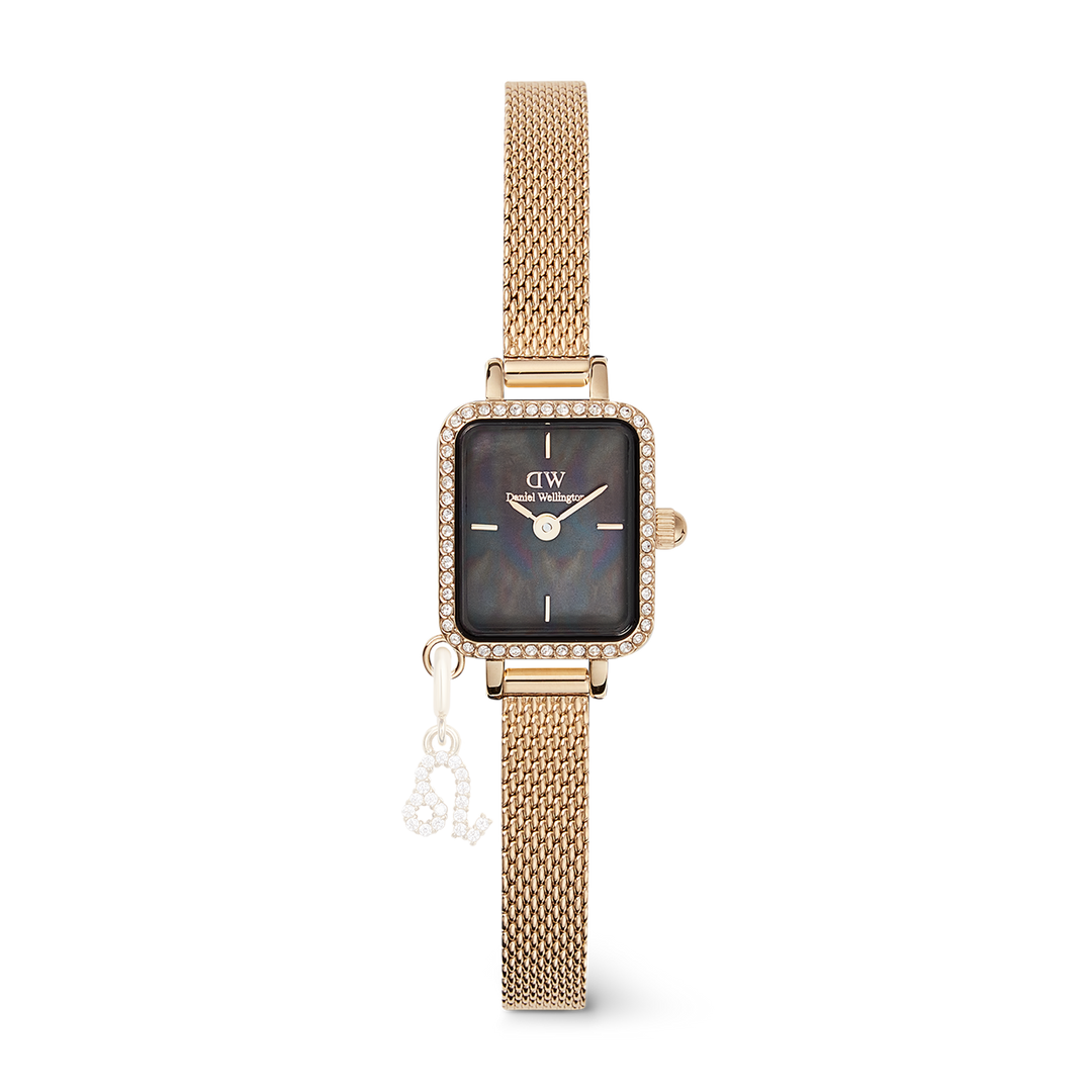 Daniel Wellington Quadro Mini Crystal Zodiac Evergold Watch