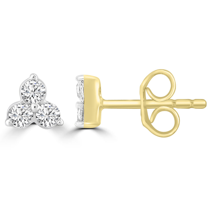 Diamond Fashion Earrings with 0.20ct Diamonds in 9K Yellow Gold