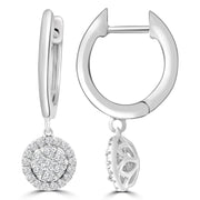 Diamond Fashion Earrings with 0.33ct Diamonds in 9K White Gold