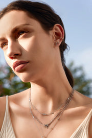 Ania Haie Silver Cross Stud Earrings