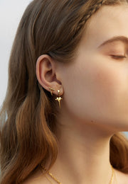 Ania Haie Gold Point Huggie Hoop Earrings