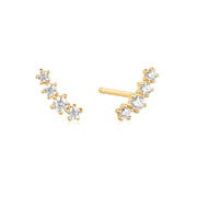 Ania Haie Gold Sparkle Climber Studs | The Jewellery Boutique Australia