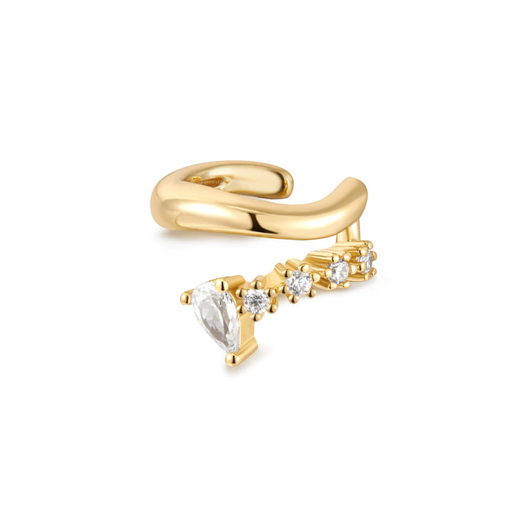 Ania Haie Gold Sparkle Cuff | The Jewellery Boutique Australia