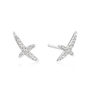 Ania Haie Silver Kiss Pave Studs | The Jewellery Boutique Australia