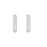 Silver Pave Huggies | The Jewellery Boutique Australia