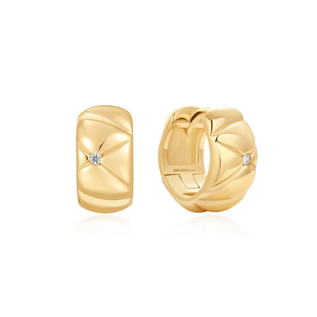 Ania Haie Gold Kiss Hoops | The Jewellery Boutique Australia