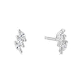 Silver Triple Marquise Stud Earrings | The Jewellery Boutique