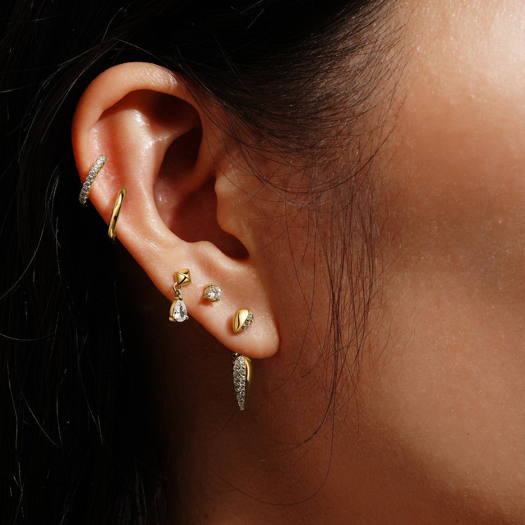 Ania Haie Two-Tone Sparkling Puffy Spike Ear Jackets