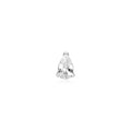Silver Pear Barbell Single Earring | The Jewellery Boutique Australia